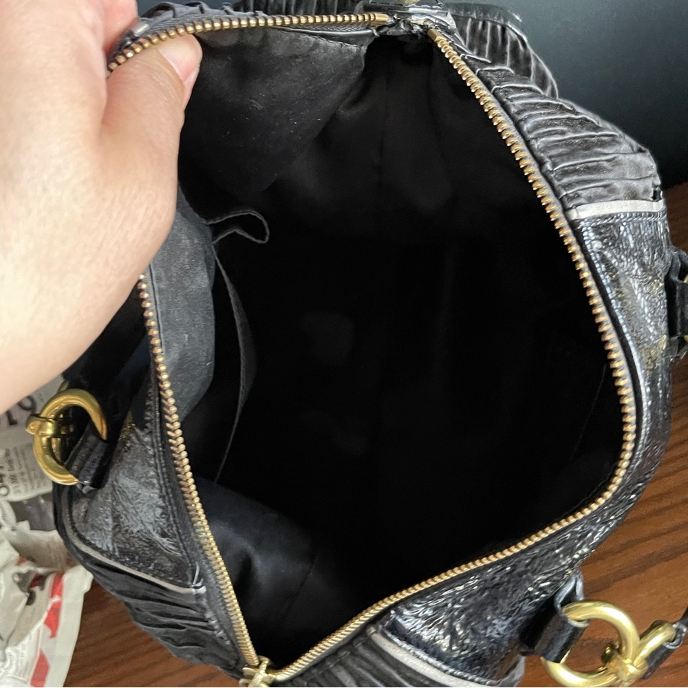 Beautiful COACH Black and Gold Accessories Canvas Purse - Picture 8 of 10